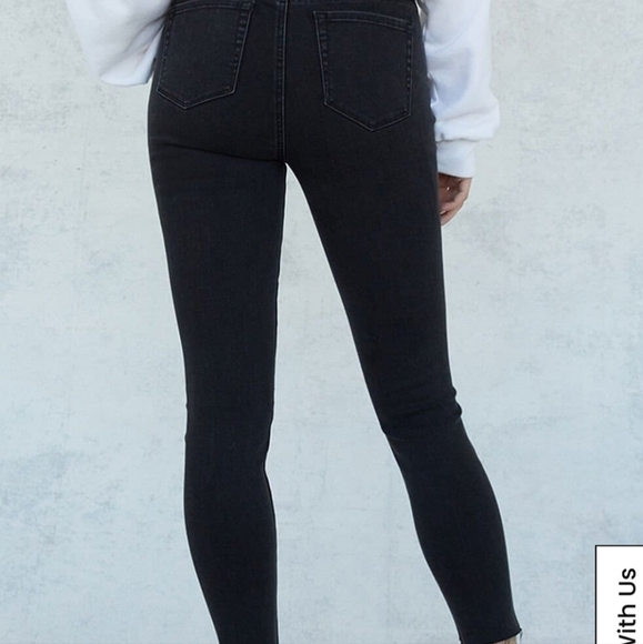 PacSun Black Distressed High Rise Jegging NWT - Picture 4 of 13